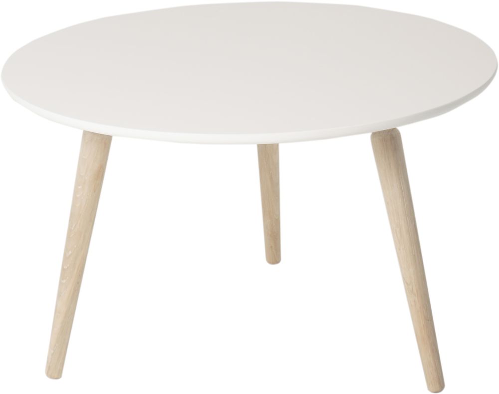 Ryleigh soffbord runt 80 - Vit/whitewash - 1395 kr - Trendrum.se